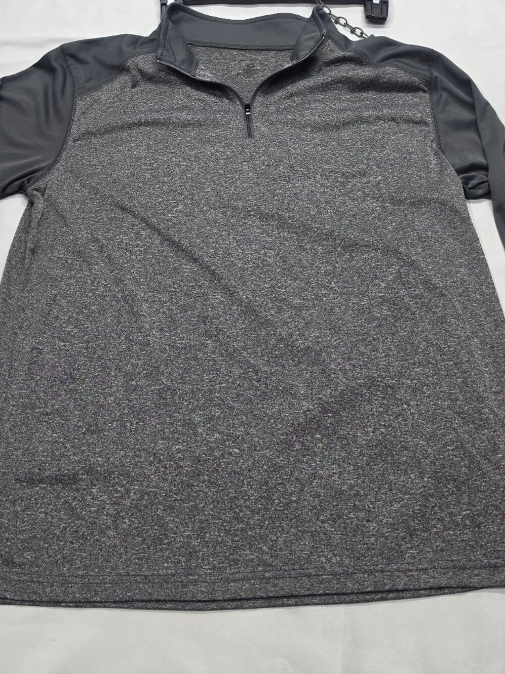 Badger Sport Long Sleeve 1/4 Zip Pullover Mens Medium Gray Heather NWOT